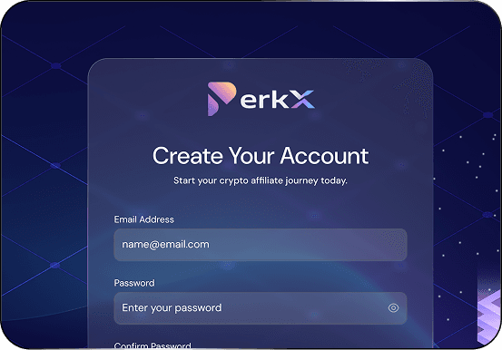 1. Register a PerkX account